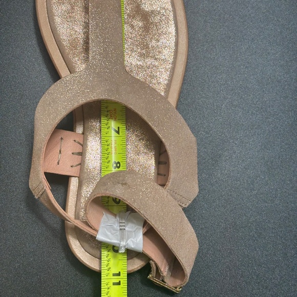 Free People New Evie Wrap Platform Sandal Ankle Strap Toe Thong Rose Gold 8.5‎ - Picture 9 of 9